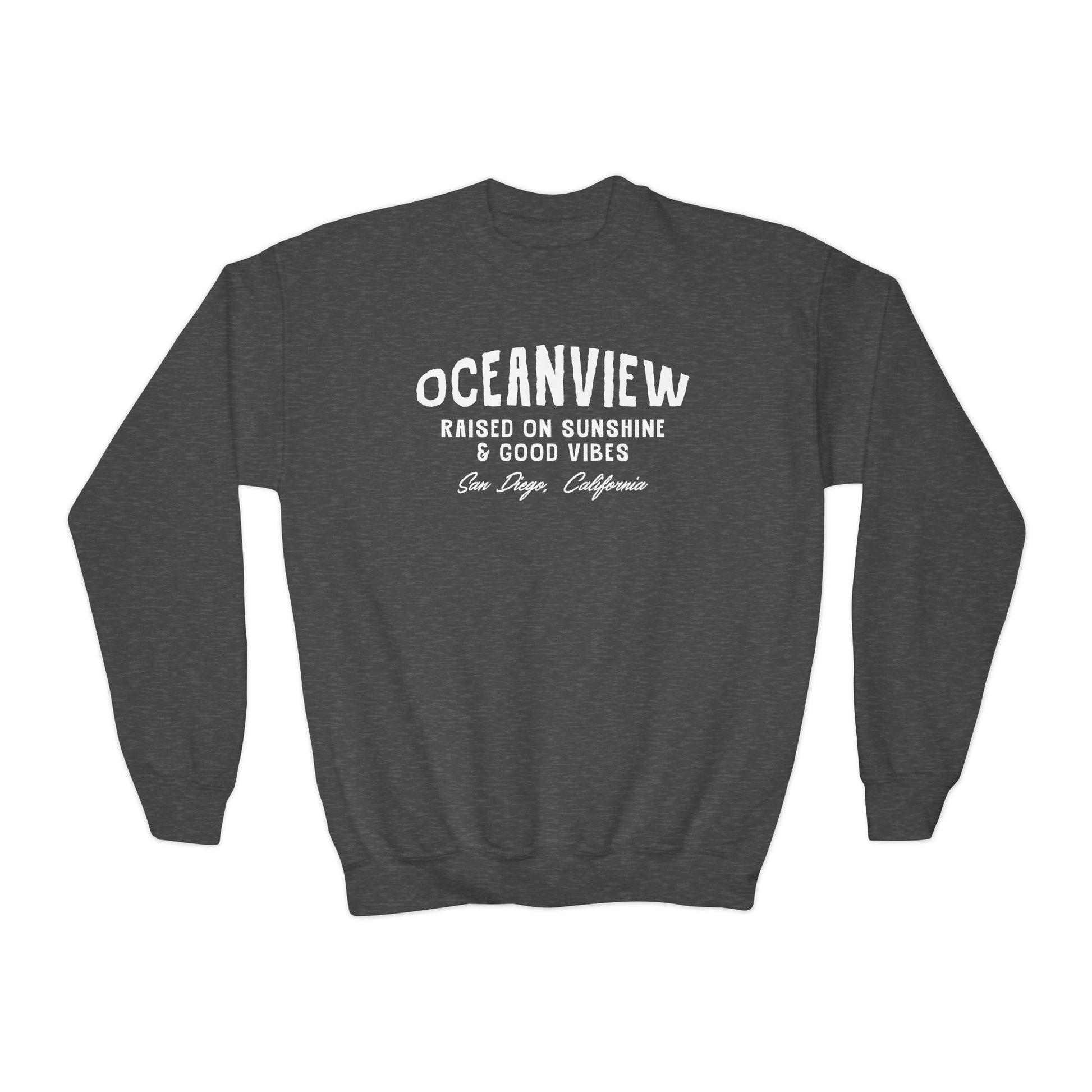 Oceanview Good Vibes Youth Crewneck Sweatshirt