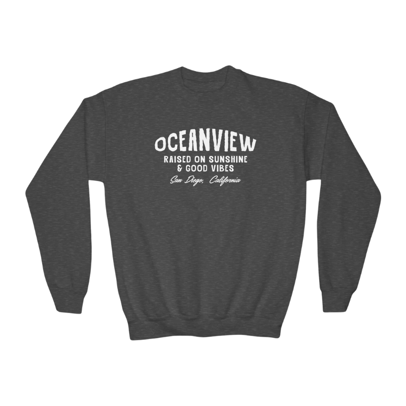 Oceanview Good Vibes Youth Crewneck Sweatshirt