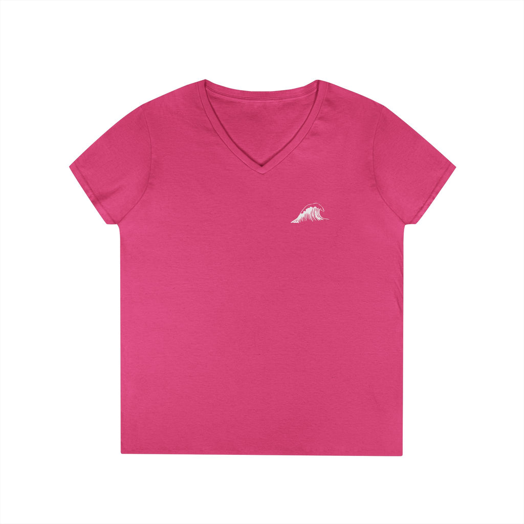 Oceanview Coffee Ladies' V-Neck Tee
