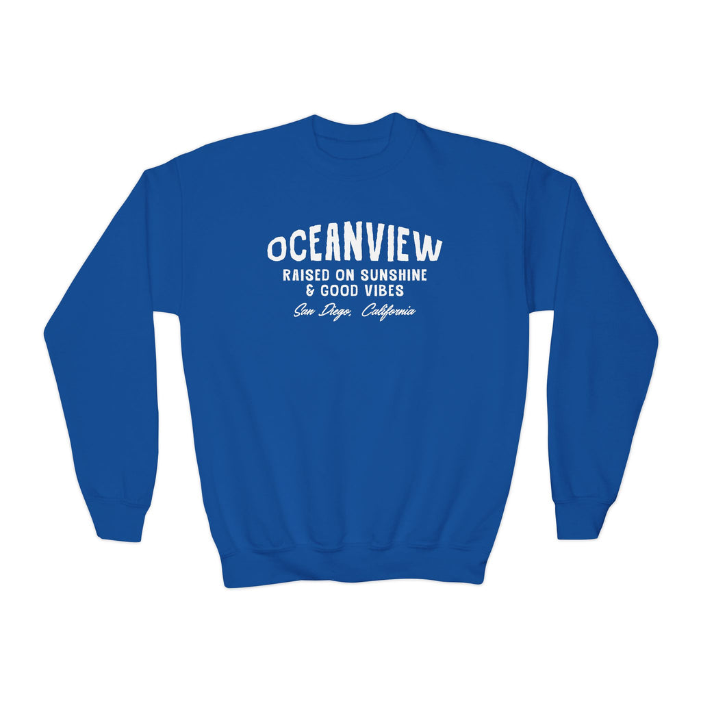 Oceanview Good Vibes Youth Crewneck Sweatshirt