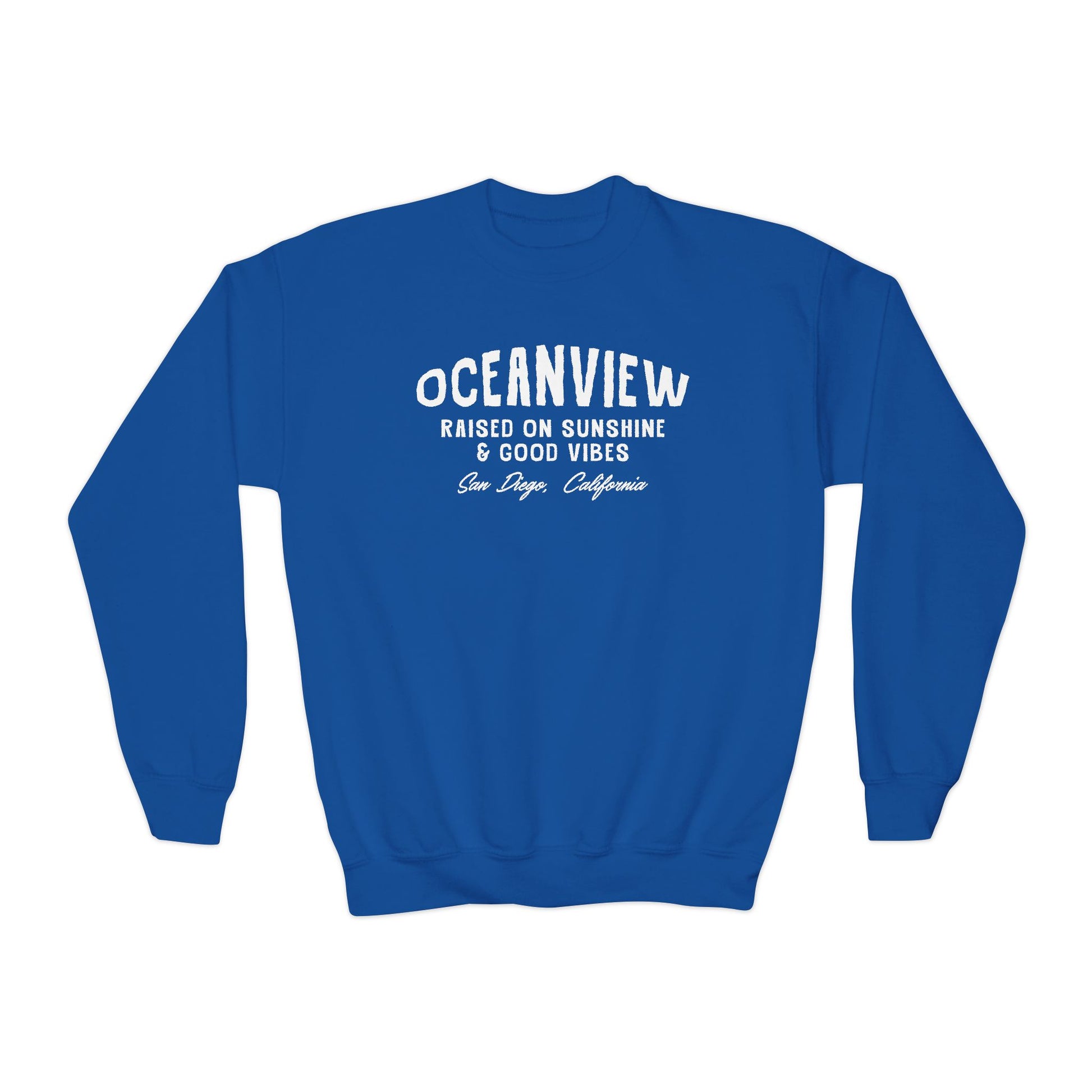 Oceanview Good Vibes Youth Crewneck Sweatshirt