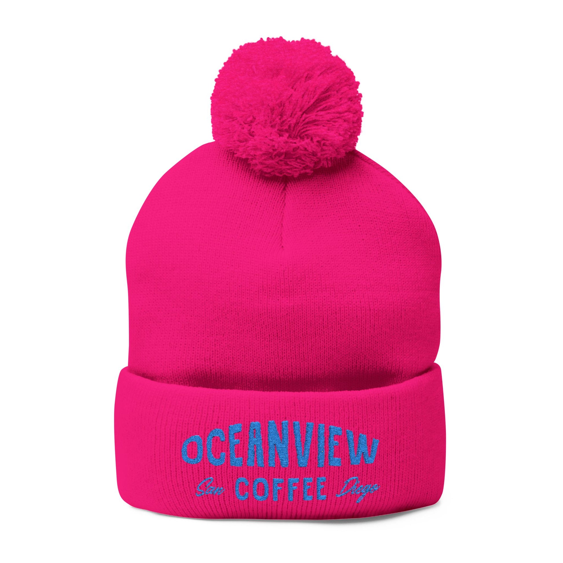 Oceanview Pom-Pom Beanie