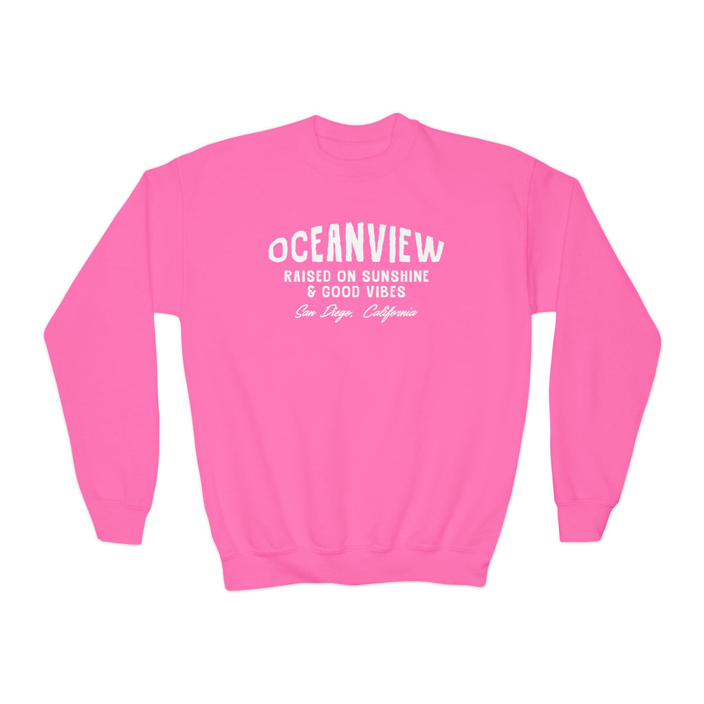 Oceanview Good Vibes Youth Crewneck Sweatshirt