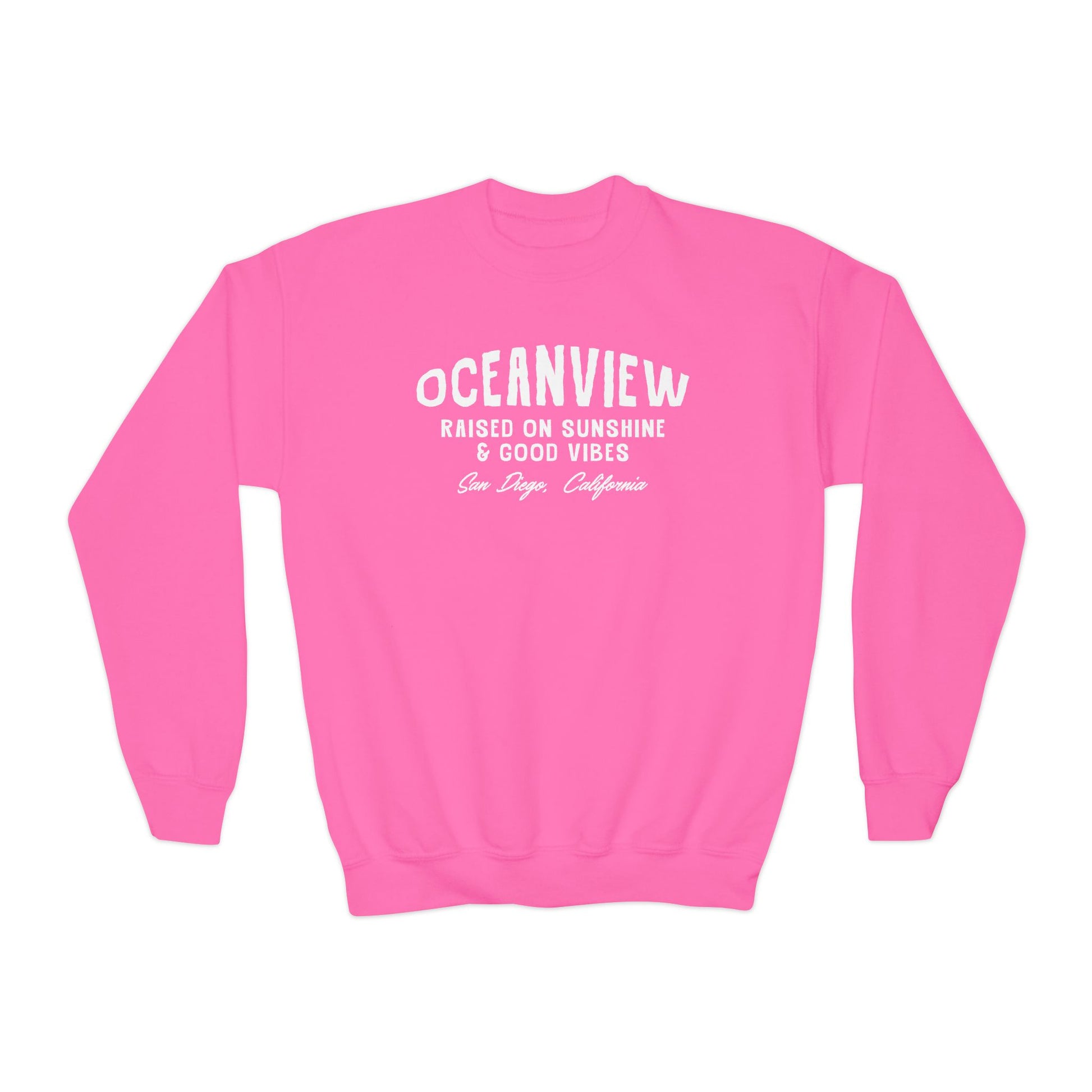 Oceanview Good Vibes Youth Crewneck Sweatshirt