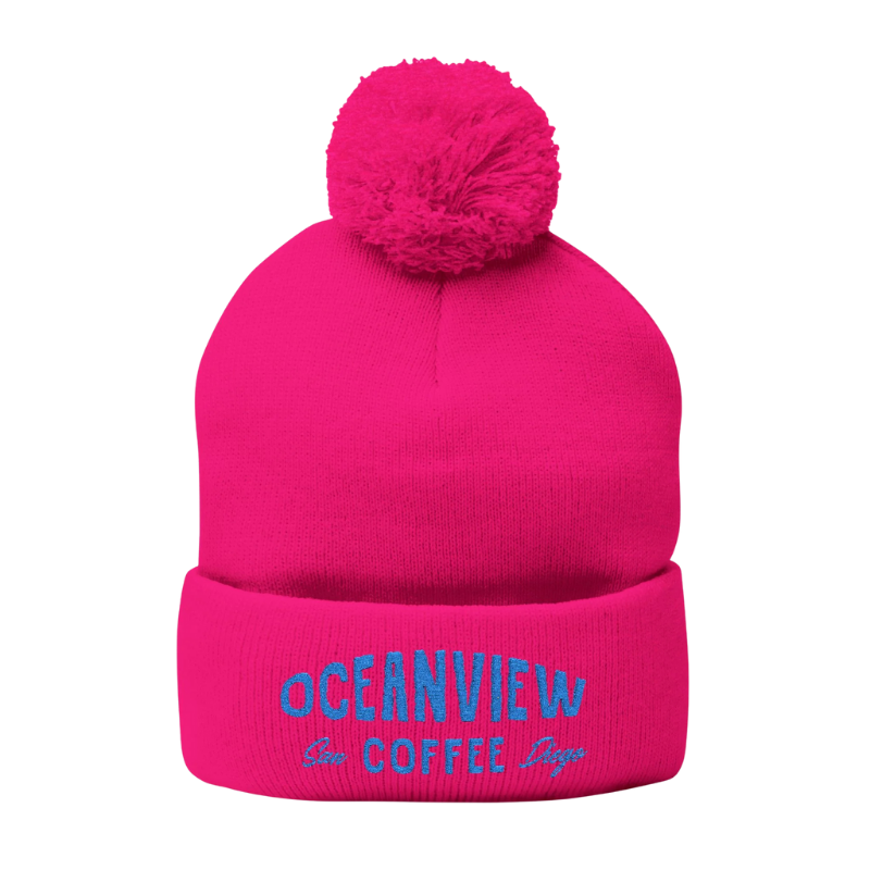 Oceanview Pom-Pom Beanie