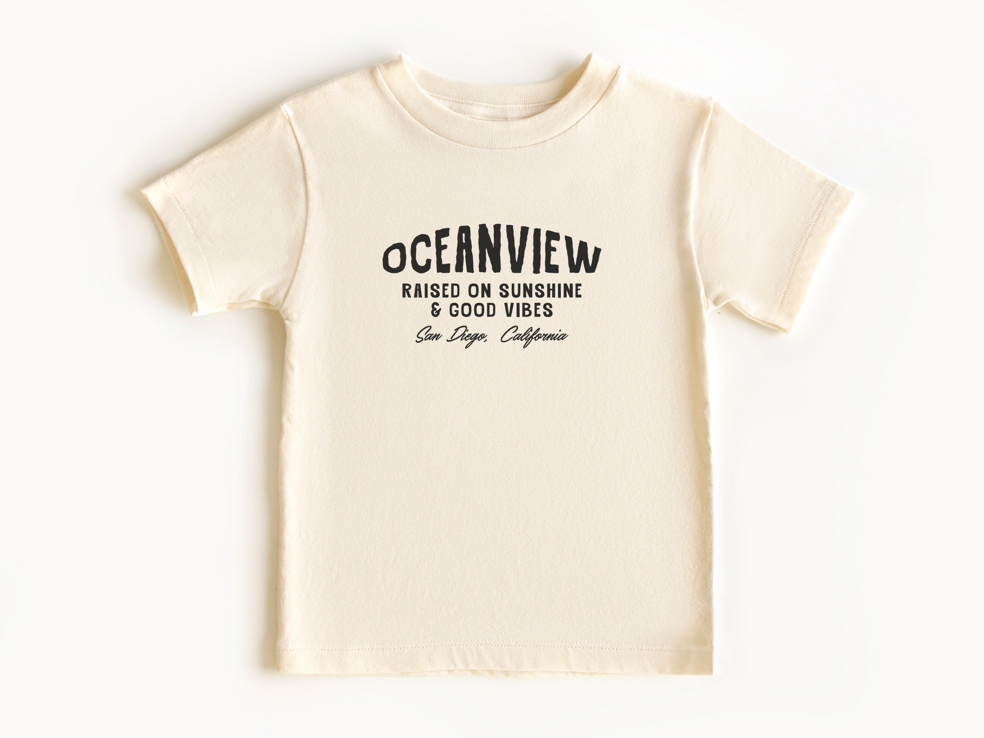 Raised on Sunshine & Good Vibes Toddler Tee