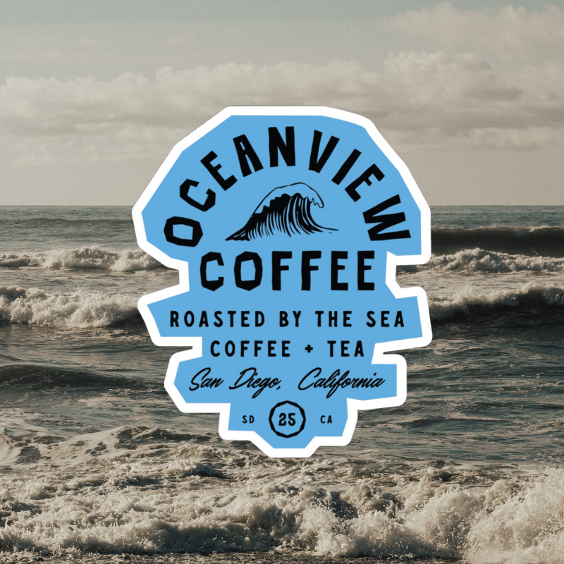 Oceanview Coffee Stickers
