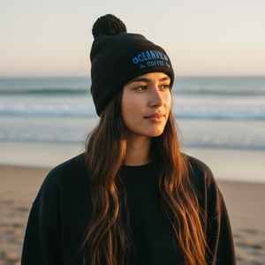 Oceanview Pom-Pom Beanie