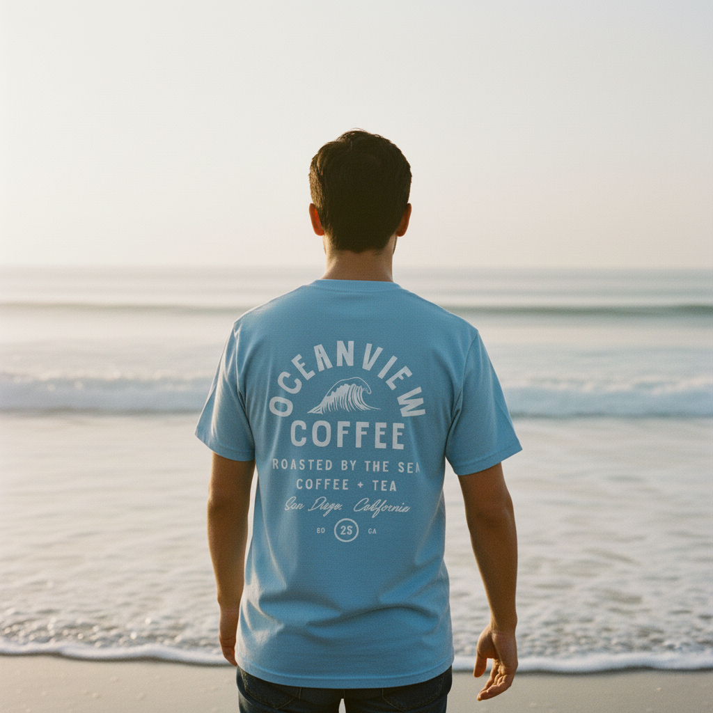 Oceanview Coffee Unisex Jersey Tee